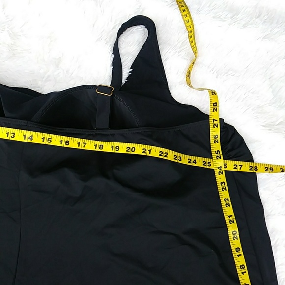 SOLD SWIMSUIT PLUS SIZE 30 SWIMDRESS GOLD STUDS - Picture 3 of 8